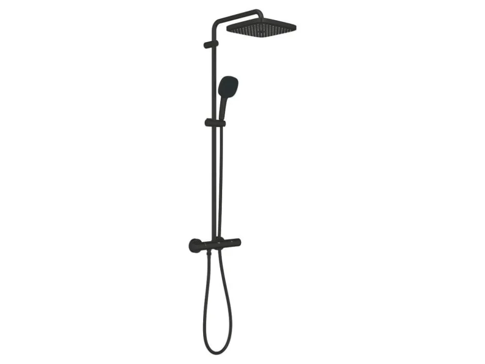 Grohe Sprchový systém GROHE Tempesta System Cube s termostatickou baterií černá matná 266892431 Přímo Od Výrobce