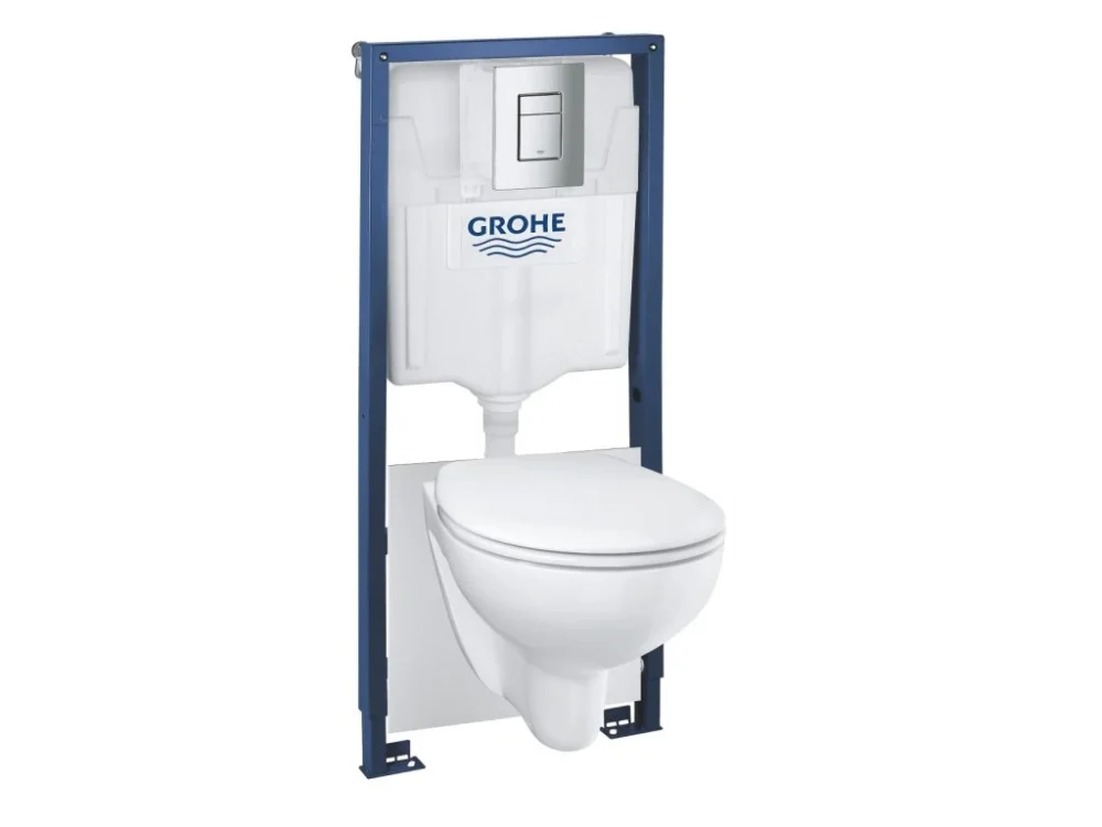 Cenově Výhodný Grohe Závěsný WC set do lehkých stěn / předstěnový GROHE Bau Ceramic 39586000