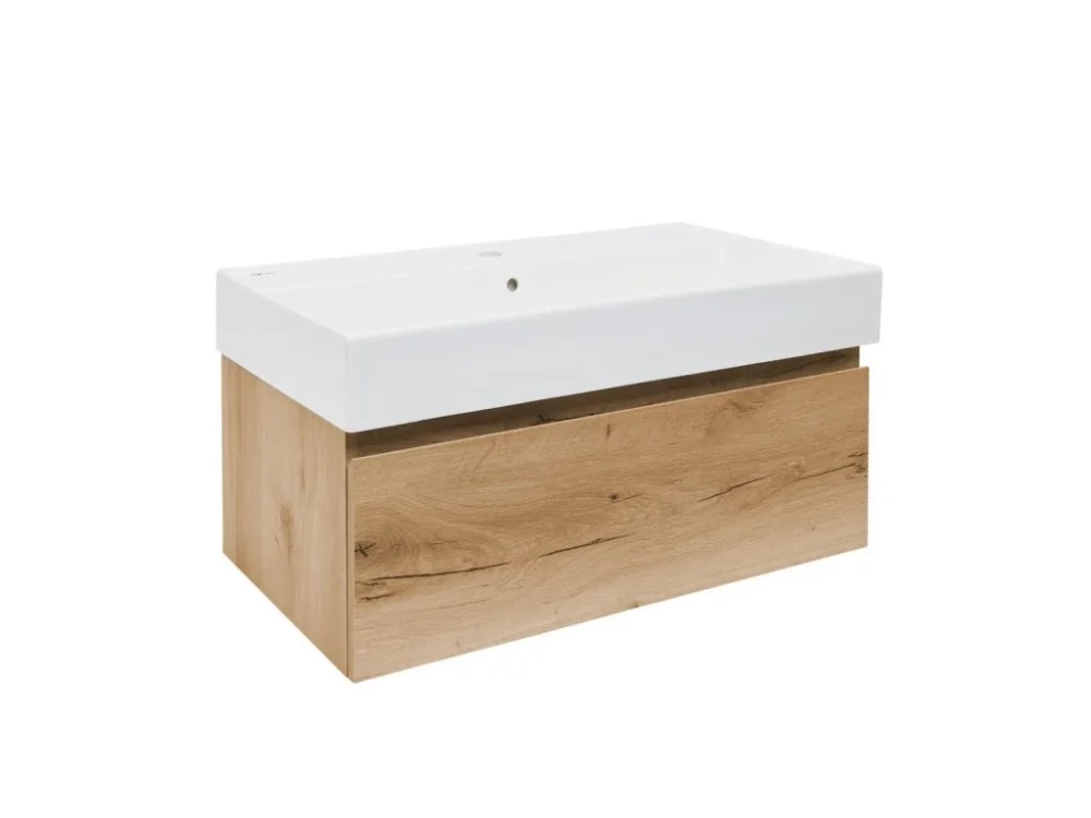 Top Prodej SAT Koupelnová skříňka s umyvadlem SAT B-Way 79x30x45 cm dub BWAY80OAKU2