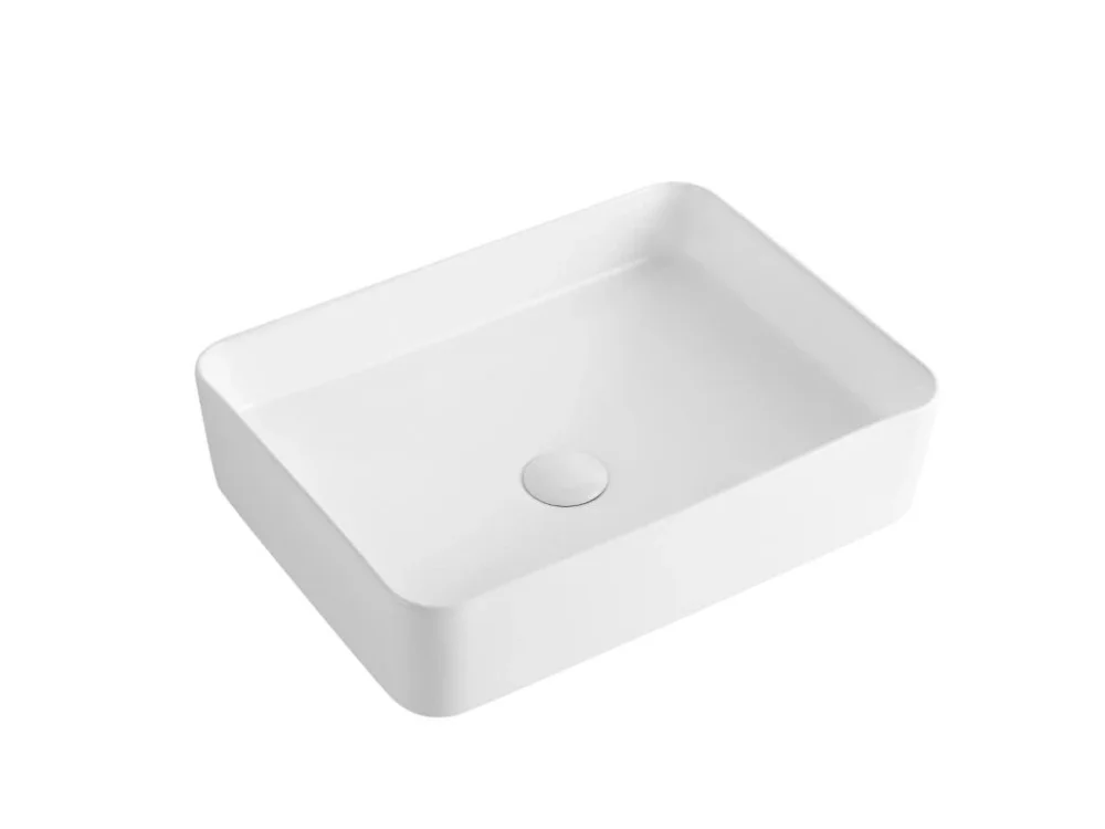 Sleva SAT Umyvadlo na desku SAT Project 50x37 cm bez otvoru na baterii SATUMPRO5037