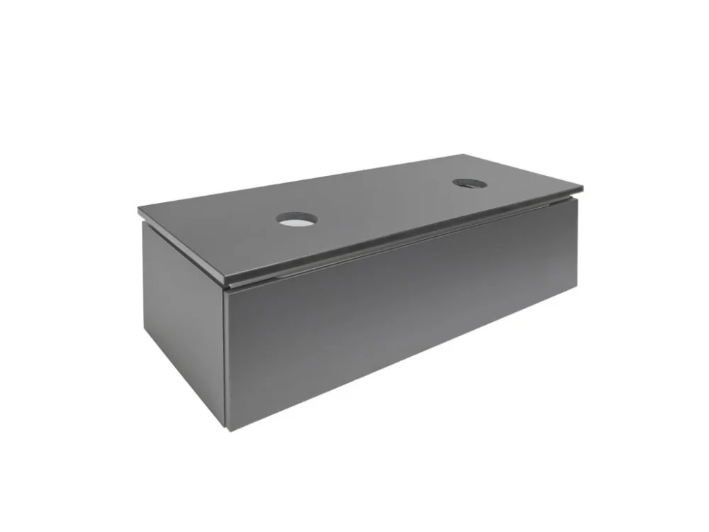 Nakupujte Hned SAT Koupelnová skříňka SAT Feel 120x30x46 cm antracit mat SATFEEL120ANTD