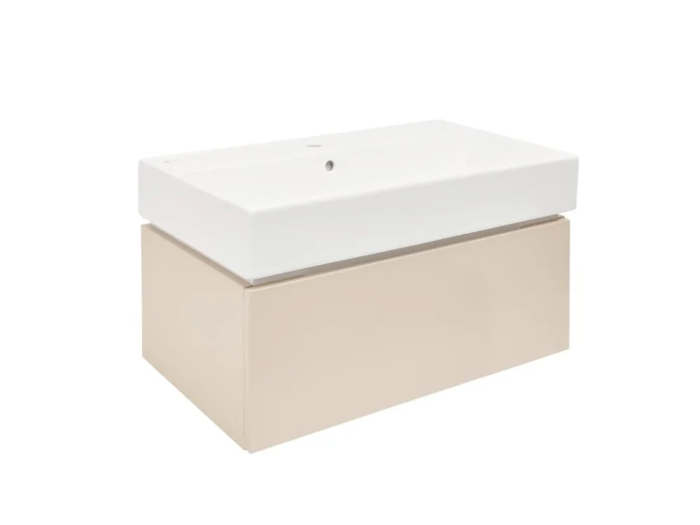 SAT Koupelnová skříňka s umyvadlem SAT Feel 80x30x46 cm pískově béžová mat SATFEEL80BEU2 Top Prodej