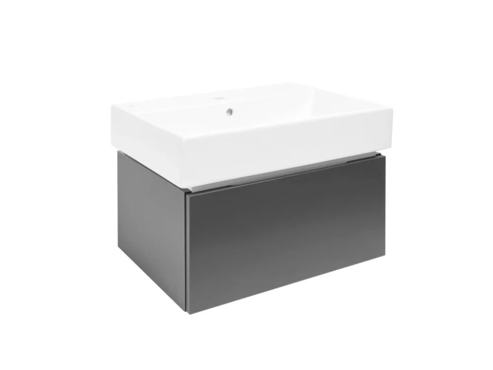 SAT Koupelnová skříňka s umyvadlem SAT Feel 60x30x46 cm antracit mat SATFEEL60ANTU2 Výprodej
