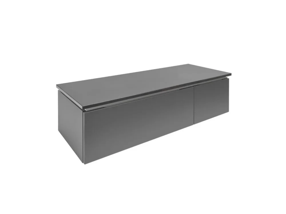 Rychlé Dodání SAT Koupelnová skříňka s krycí deskou SAT Feel 120x30x46 cm antracit mat SATFEEL2120ANTD