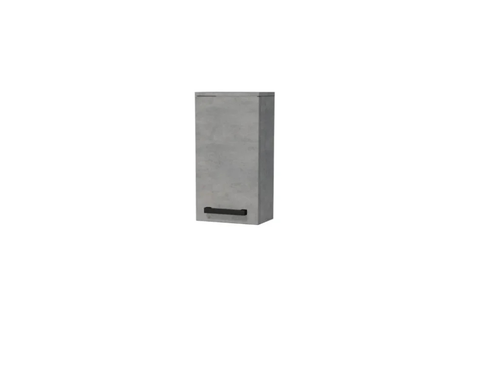 SAT Koupelnová skříňka nízká s černou úchytkou SAT Cube Way 32,5x63x20 cm beton mat CUBE3CH32BE Hit Sezóny