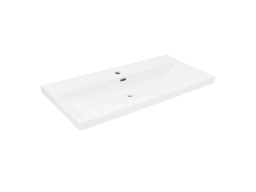 SAT Nábytkové umyvadlo SAT B-Way 101x46,5 cm bílá matná, otvor pro baterii uprostřed SATBW10046WM Akční Cena