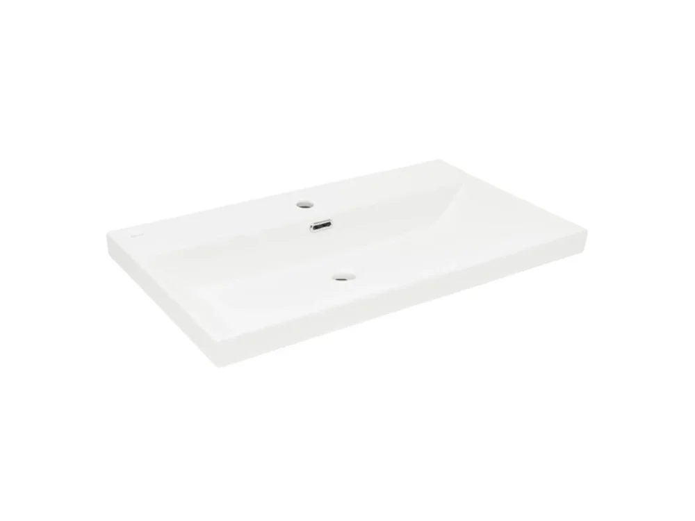 SAT Nábytkové umyvadlo SAT B-Way 81x46,5 cm bílá matná s otvorem pro baterii uprostřed SATBW8046WM Nejlepší Cena