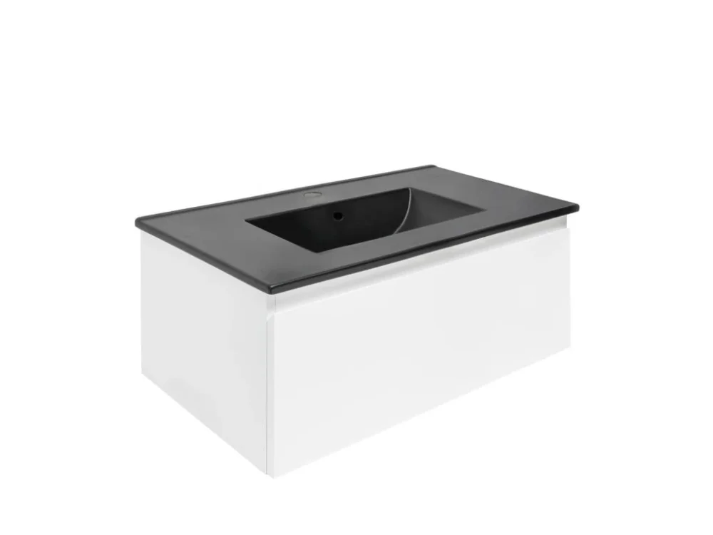 SAT Koupelnová skříňka s umyvadlem SAT B-WAY 79x30x45 cm bílá lesk BWAY80WU4B Nakupujte Hned