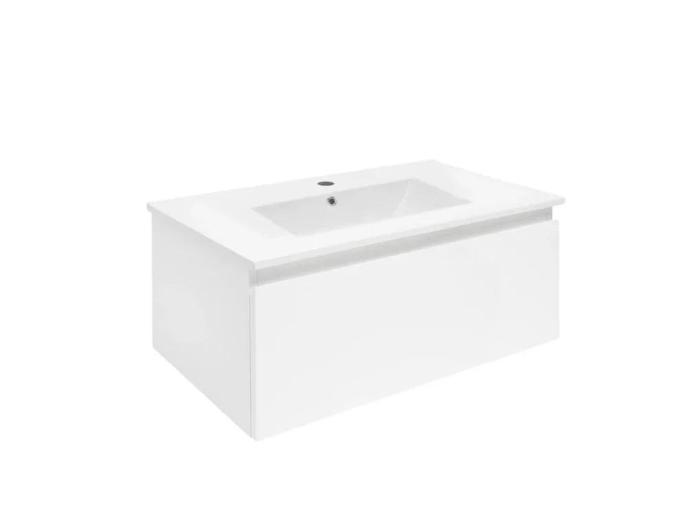 Objednat Nyní SAT Koupelnová skříňka s umyvadlem SAT B-WAY 79x30x45 cm bílá lesk BWAY80WU4