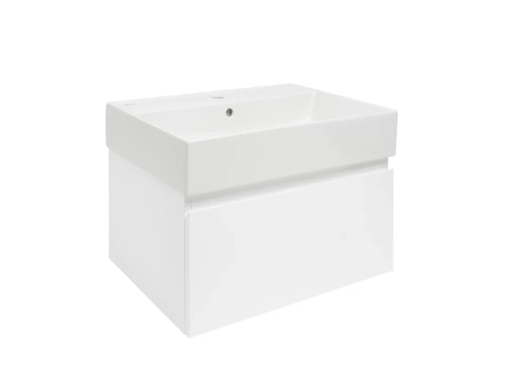 Aktuální SAT Koupelnová skříňka s umyvadlem SAT B-WAY 59x30x45 cm bílá lesk BWAY60WU2