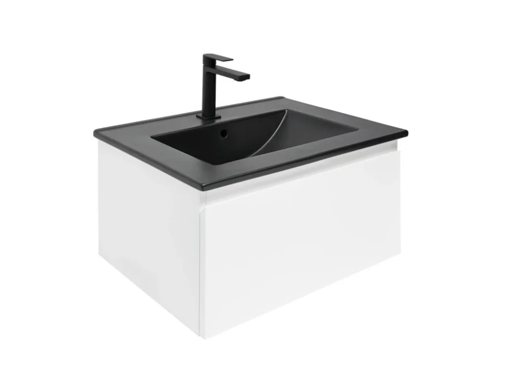 Výprodej SAT Koupelnová skříňka s umyvadlem SAT B-WAY 59x30x45 cm bílá lesk BWAY60WU4BB
