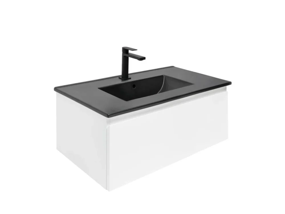Akční Cena SAT Koupelnová skříňka s umyvadlem SAT B-WAY 79x30x45 cm bílá lesk BWAY80WU4BB