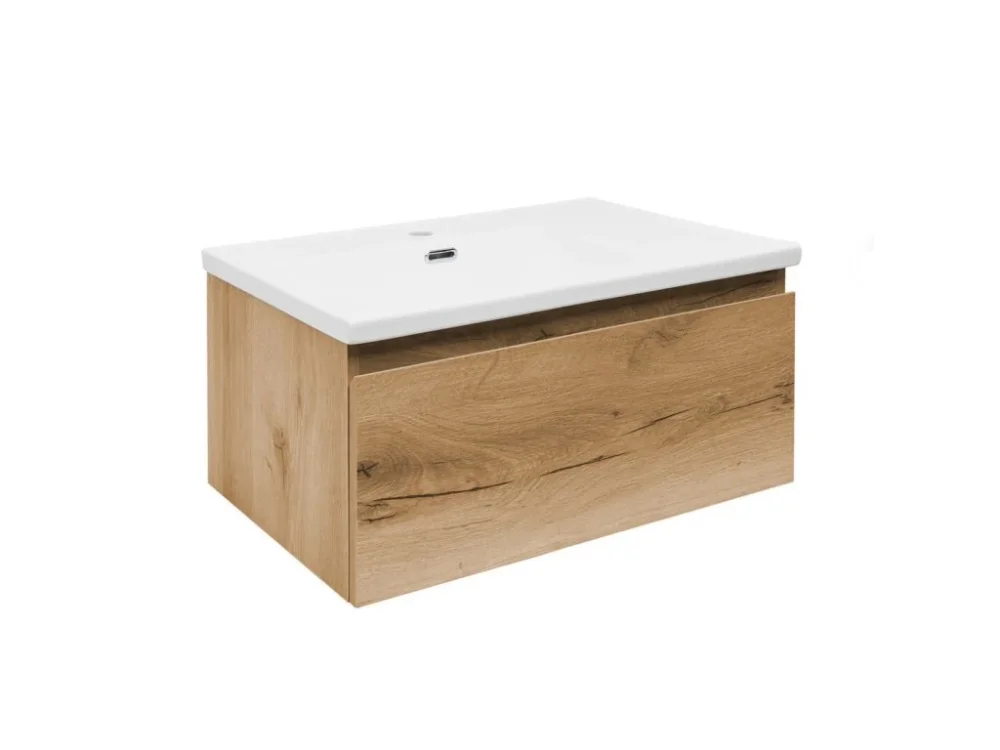 SAT Koupelnová skříňka s umyvadlem SAT B-WAY 59x30x45 cm dub mat BWAY60OAKU1 Nejprodávanější