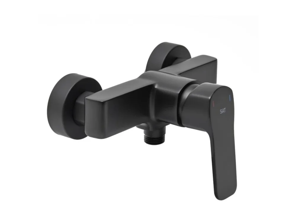 SAT Sprchová baterie SAT Cube Way bez sprchového setu 150 mm černá matná CU268C Výprodej