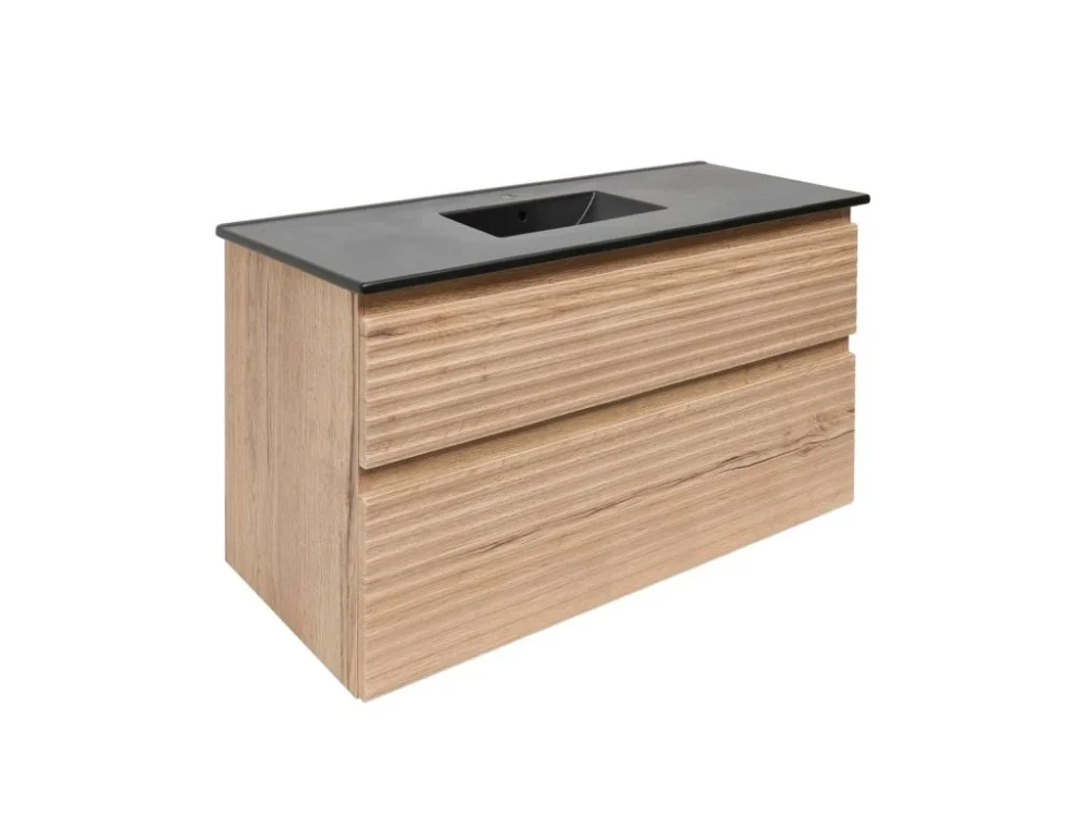 Naturel Koupelnová skříňka 2 zásuvková s umyvadlem Naturel Savona 98x53x44,8 cm dub Halifax mat SAVONA2100DHC Nejprodávanější