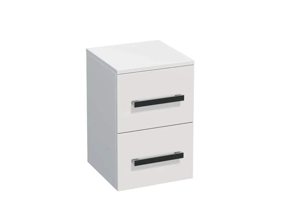 SAT Koupelnová skříňka nízká SAT Cube Way 32,5x49,3x33 cm bílá lesk CUBE3CHN32BL Must-Have