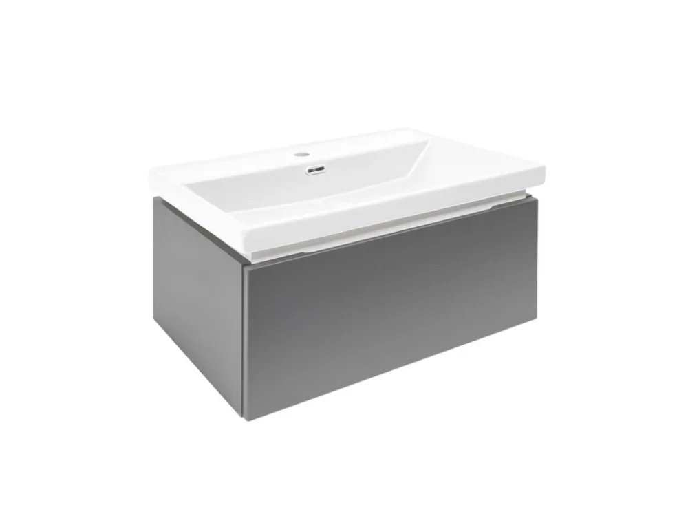 Speciální Cena SAT Koupelnová skříňka s umyvadlem SAT Feel 60x30x44,8 cm antracit mat SATFEEL60ANTU4