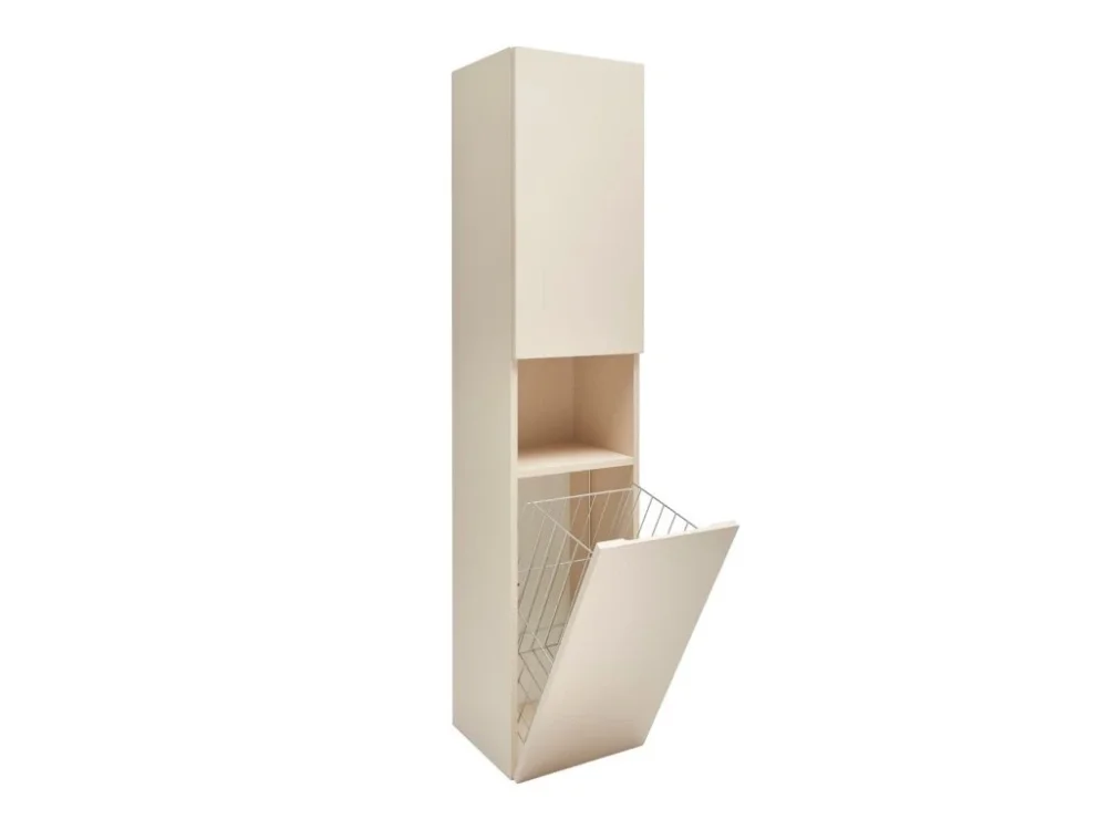 SAT Koupelnová skříňka vysoká s košem na prádlo SAT Feel 36x165x32 cm béžová mat SATFEELV36BEK Kup Teď