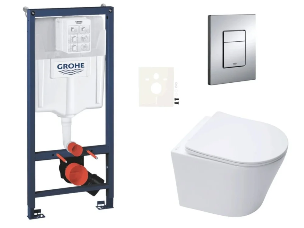 Grohe Závěsný WC set do lehkých stěn / předstěnová montáž SAT Infinitio SIKOGRSIN10E Cenový Hit