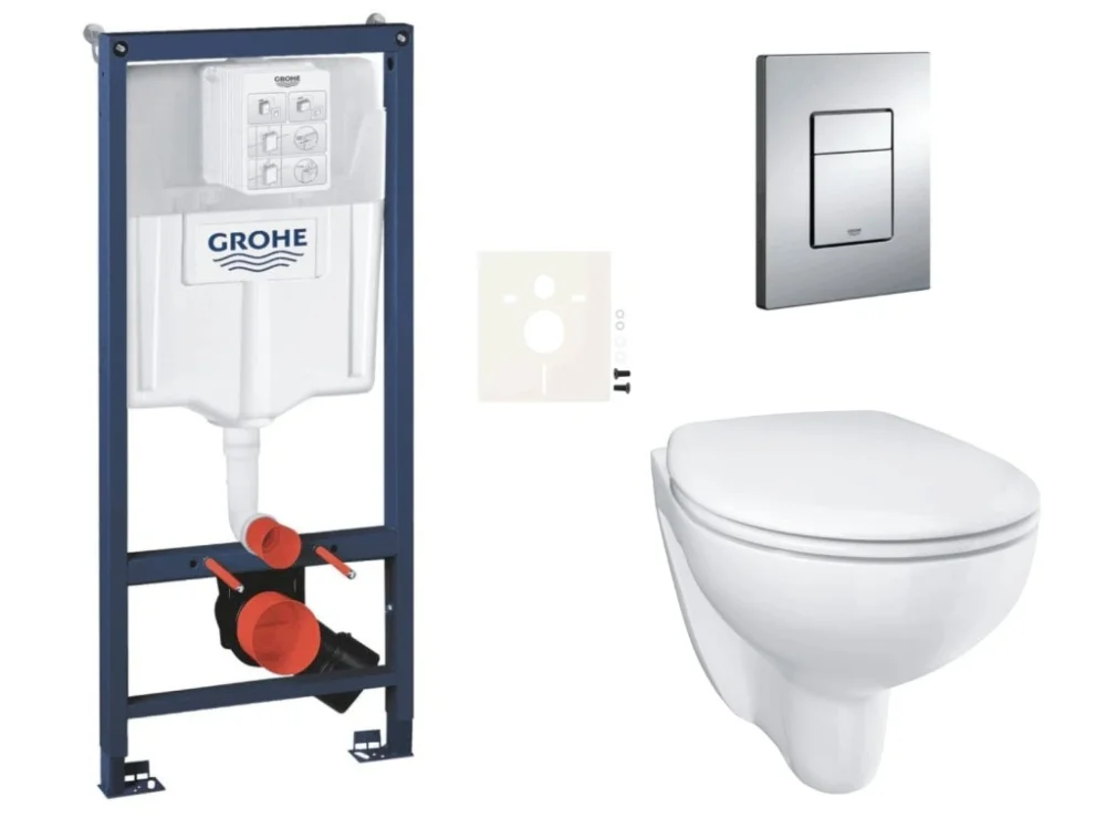 Grohe Závěsný WC set do lehkých stěn / předstěnová montáž GROHE Bau Ceramic SIKOGRSBAUE Must-Have