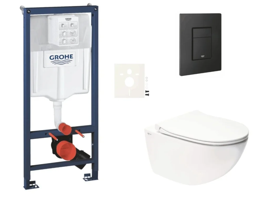 Cenová Bomba Grohe Závěsný WC set do lehkých stěn / předstěnová montáž SAT Infinitio SIKOGRSIN11EKF0