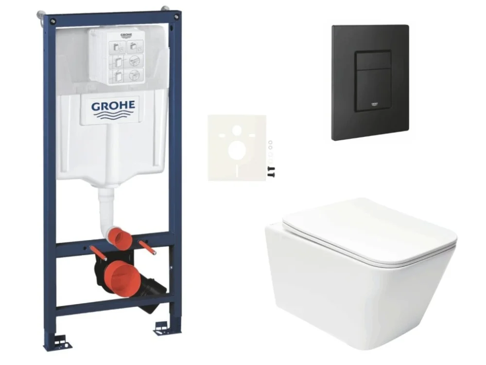 Grohe Závěsný WC set do lehkých stěn / předstěnová montáž SAT Infinitio SIKOGRSIN12EKF0 Sezónní Sleva
