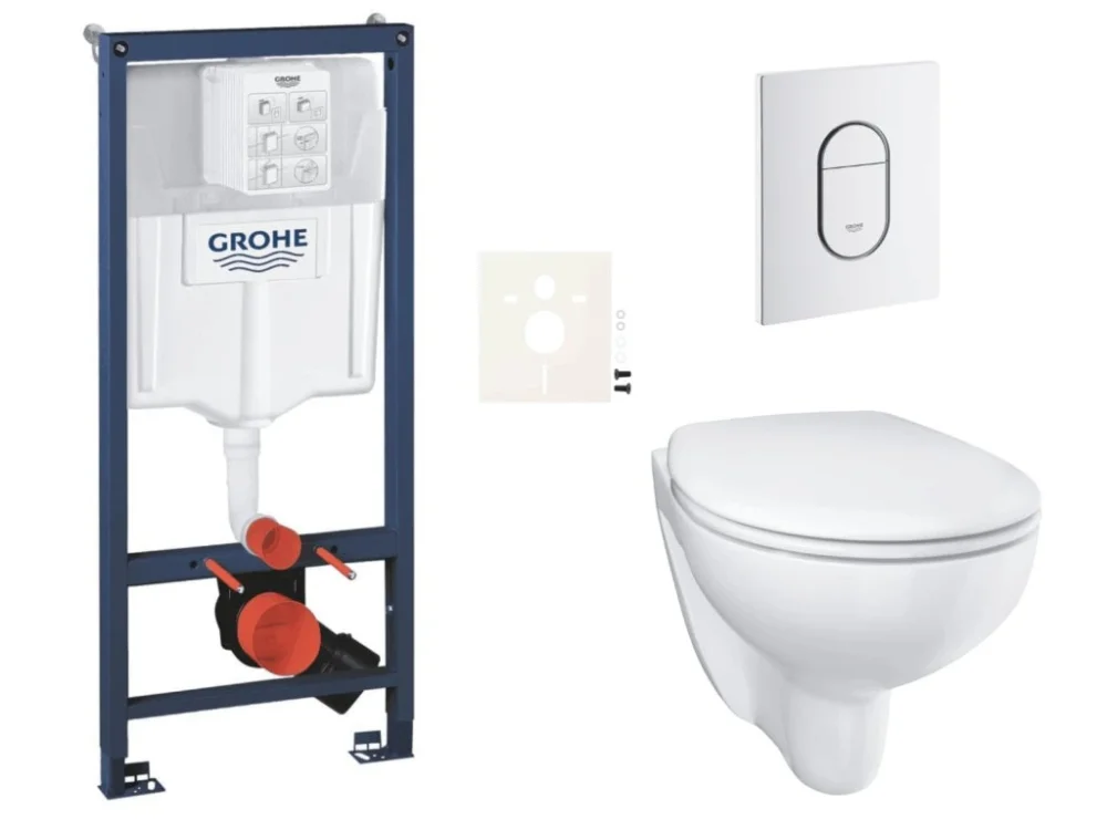 Speciální Cena Grohe Závěsný WC set do lehkých stěn / předstěnová montáž GROHE Bau Ceramic SIKOGRSBAUASH0