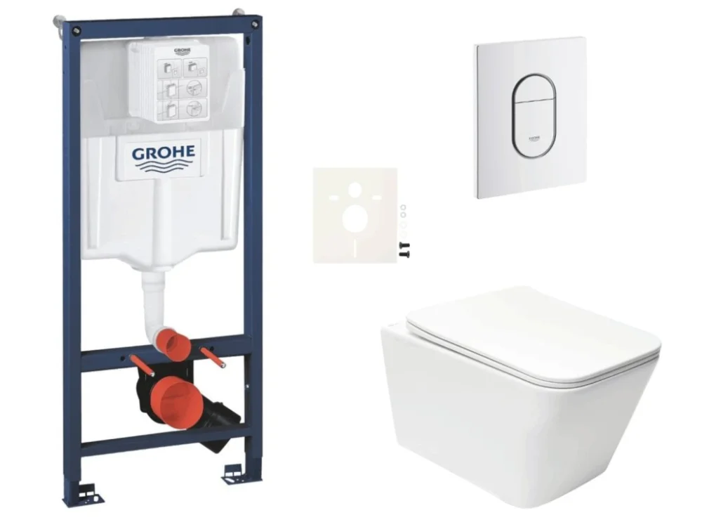 Oblíbený Grohe Závěsný WC set do lehkých stěn / předstěnová montáž SAT Infinitio SIKOGRSIN12ASH0