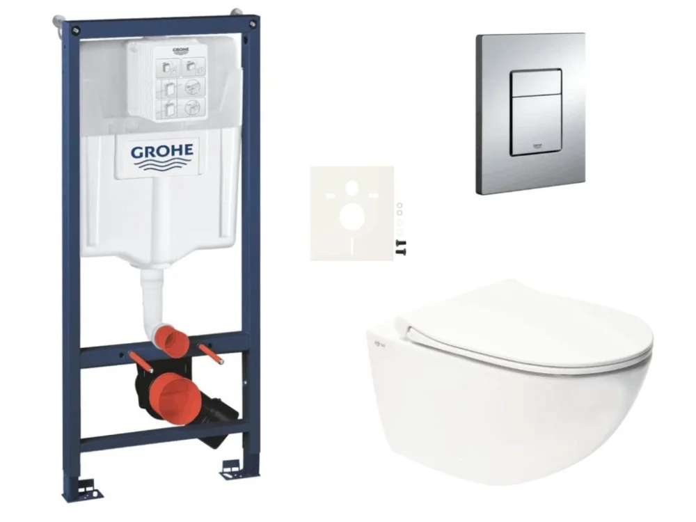 Speciální Cena Grohe Závěsný WC set do lehkých stěn / předstěnová montáž SAT Infinitio SIKOGRSIN11E