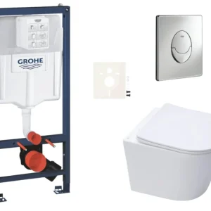Akční Cena Grohe Závěsný WC set do lehkých stěn / předstěnová montáž SAT Infinitio SIKOGRSIN10SA