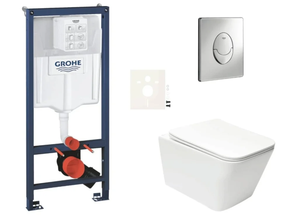 Grohe Závěsný WC set do lehkých stěn / předstěnová montáž SAT Infinitio SIKOGRSIN12SA Nejlepší Cena
