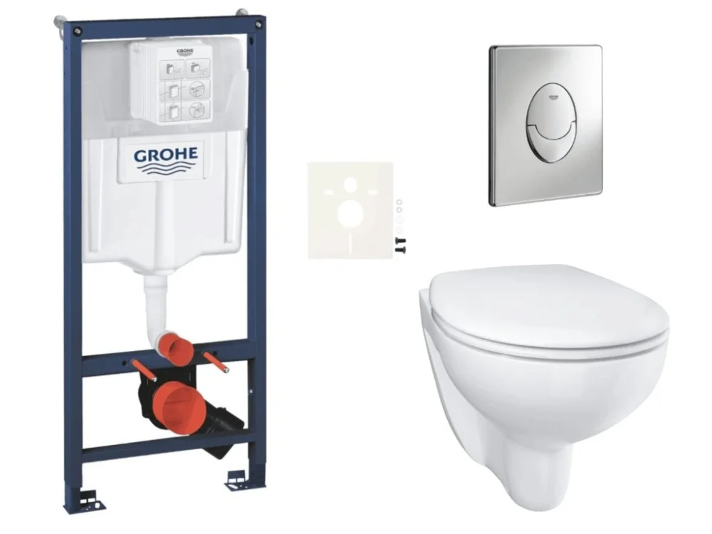 Grohe Závěsný WC set do lehkých stěn / předstěnová montáž GROHE Bau Ceramic SIKOGRSBAUSA Sezónní Sleva