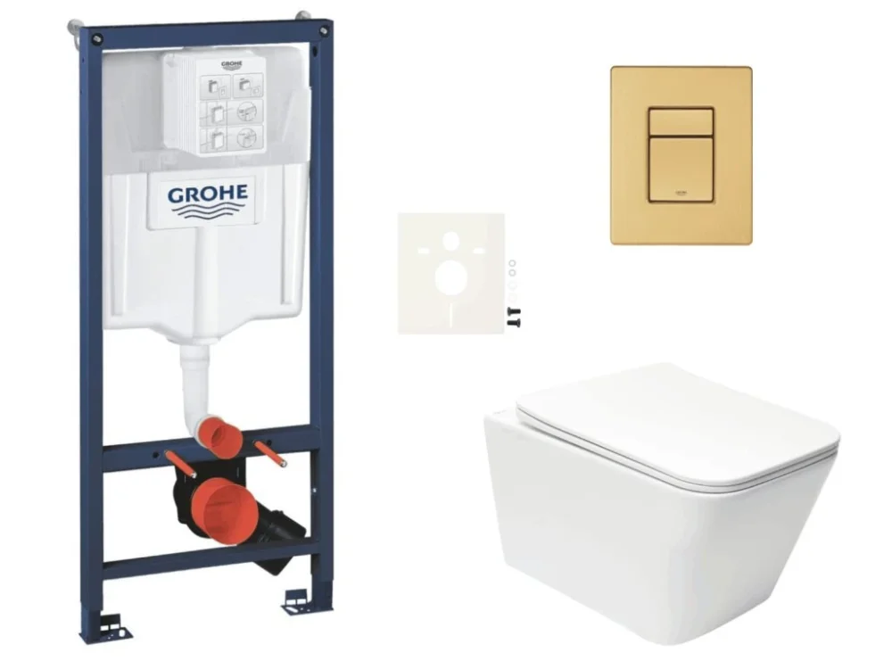 Grohe Závěsný WC set do lehkých stěn / předstěnová montáž SAT Infinitio SIKOGRSIN12SCGN0 Tovární Cena