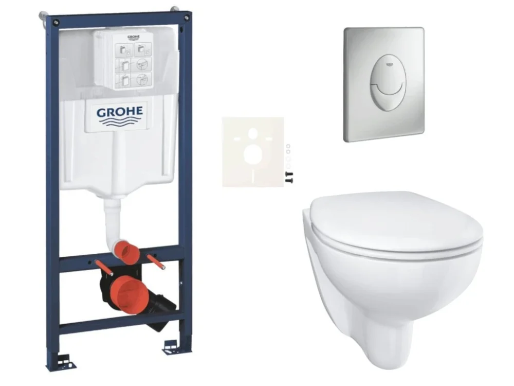 Grohe Závěsný WC set do lehkých stěn / předstěnová montáž GROHE Bau Ceramic SIKOGRSBAUSAP00 Oblíbený