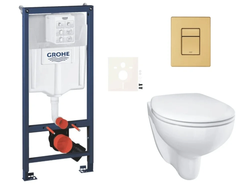 Přímo Od Výrobce Grohe Závěsný WC set do lehkých stěn / předstěnová montáž GROHE Bau Ceramic SIKOGRSBAUSCGN0