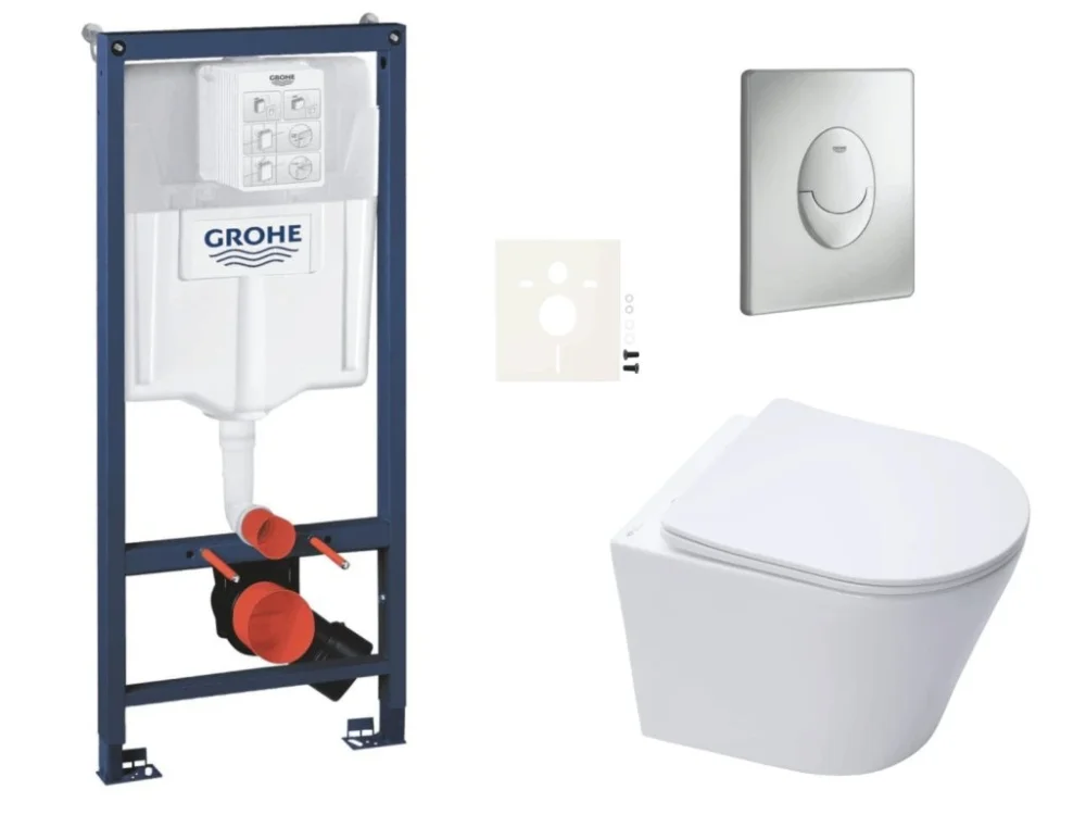 Sleva Grohe Závěsný WC set do lehkých stěn / předstěnová montáž SAT Infinitio SIKOGRSIN10SAP00