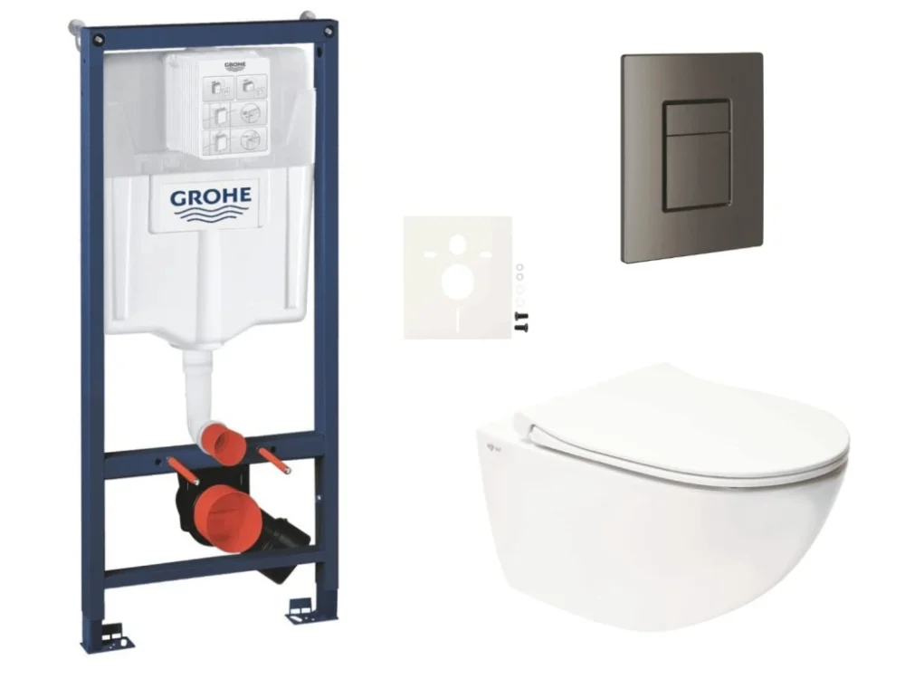 Přímo Od Výrobce Grohe Závěsný WC set do lehkých stěn / předstěnová montáž SAT Infinitio SIKOGRSIN11SCAL0