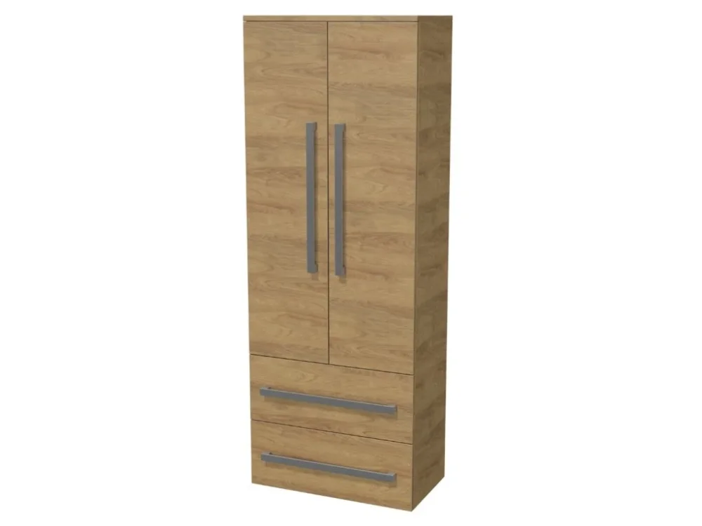SAT Koupelnová skříňka vysoká SAT Cube Way 60x163x33 cm dub Hickory CUBE3CHV60DH Oblíbený