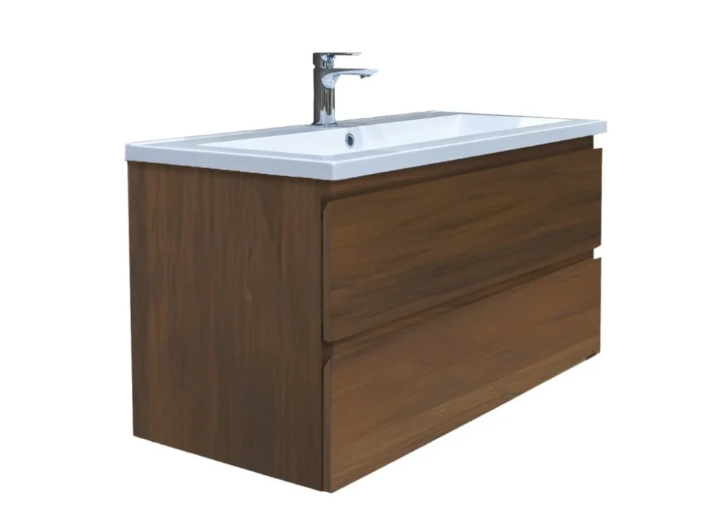 Novinka SAT Koupelnová skříňka s umyvadlem SAT B-Way 99x50x45 cm ořech mat BWAY2100NUTU
