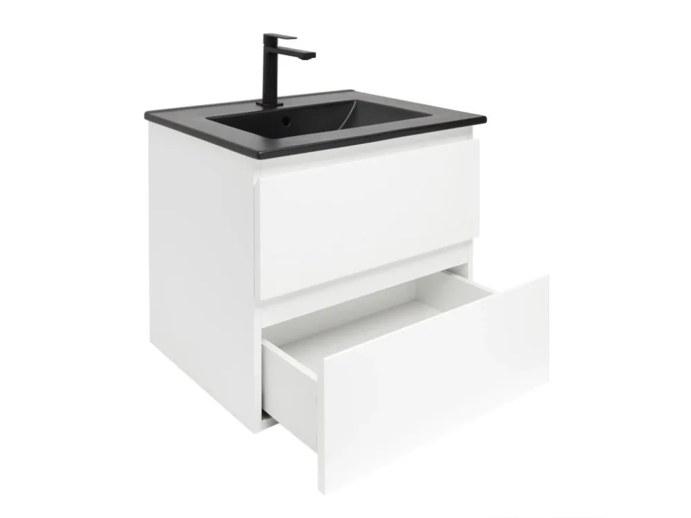 Super Cena SAT Koupelnová skříňka s umyvadlem SAT B-Way 59x50x45 cm bílá lesk BWAY260WU4B2B