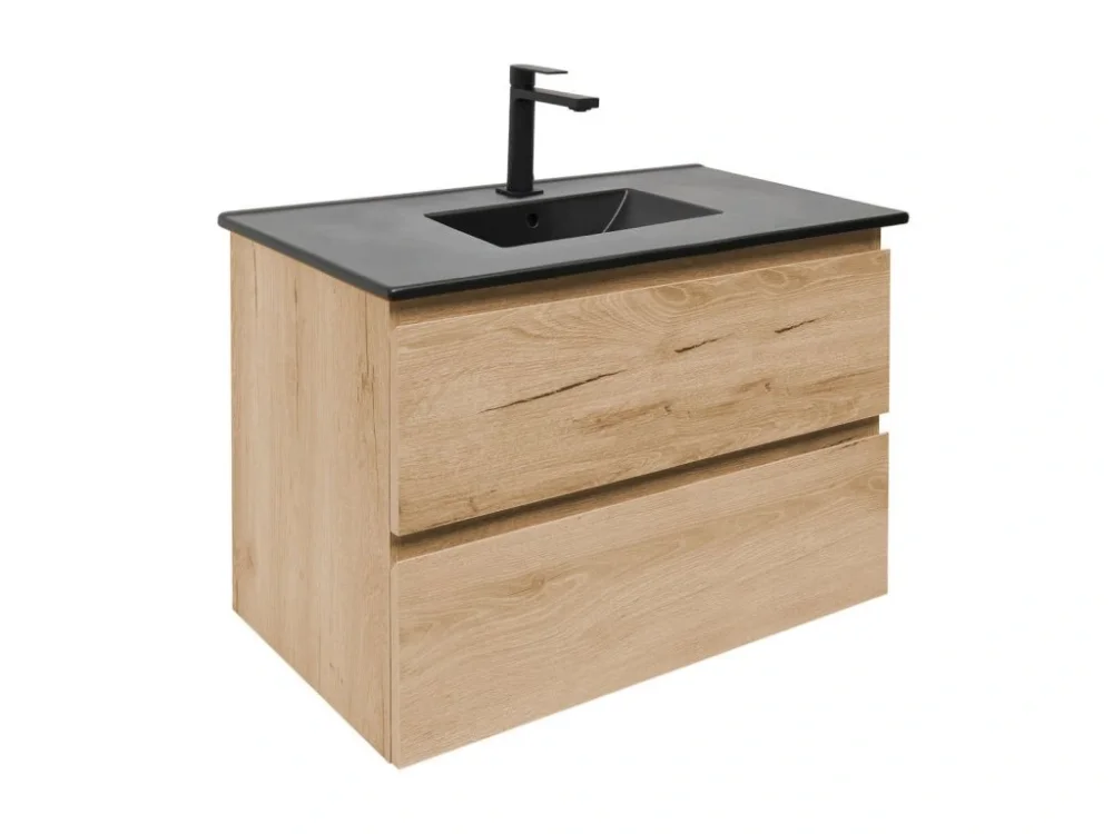 Aktuální SAT Koupelnová skříňka 2 zásuvková s umyvadlem SAT B-Way 79x50x45 cm dub mat BWAY280OAKU4B2B