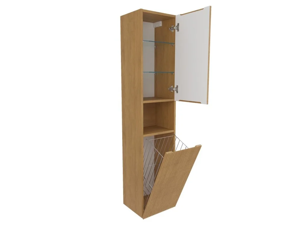 SAT Koupelnová skříňka vysoká SAT Evolution 36x165x32 cm dub medový mat SATEVOV36DMK Časově Omezené