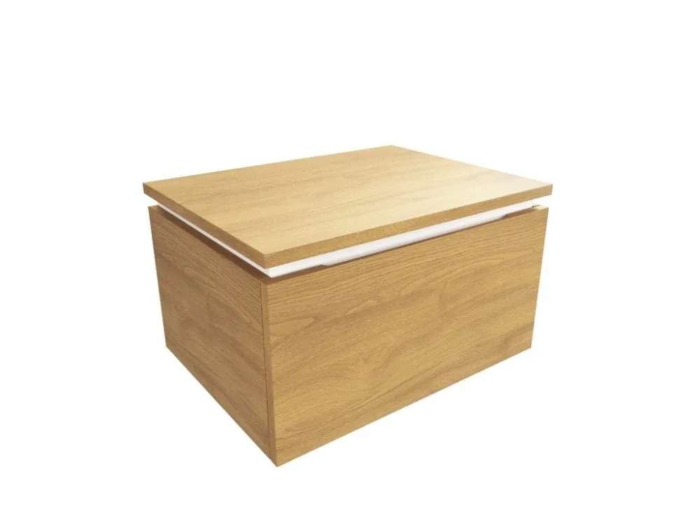 SAT Koupelnová skříňka s krycí deskou SAT Feel 60x30x46 cm medový dub mat SATFEEL60DMDBEZ Poslední Šance