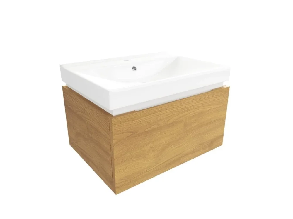 Nejlepší Cena SAT Koupelnová skříňka s umyvadlem SAT Feel 60x30x46 cm medový dub mat SATFEEL60DMU1