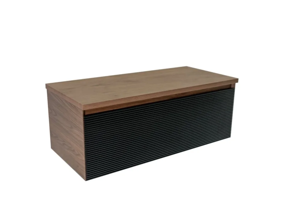 Naturel Koupelnová skříňka s krycí deskou Naturel Monza 99x30x45 cm ořech mat MONZA100BN Cenová Bomba