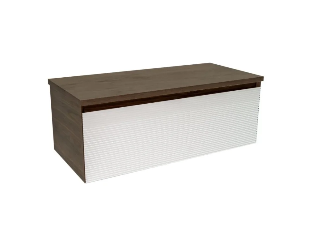 Naturel Koupelnová skříňka s krycí deskou Naturel Monza 99x30x45 cm ořech mat MONZA100WN Tovární Cena