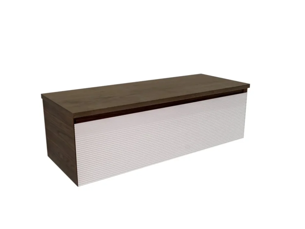 Nejprodávanější Naturel Koupelnová skříňka s krycí deskou Naturel Monza 119x30x45 cm ořech mat MONZA120WN
