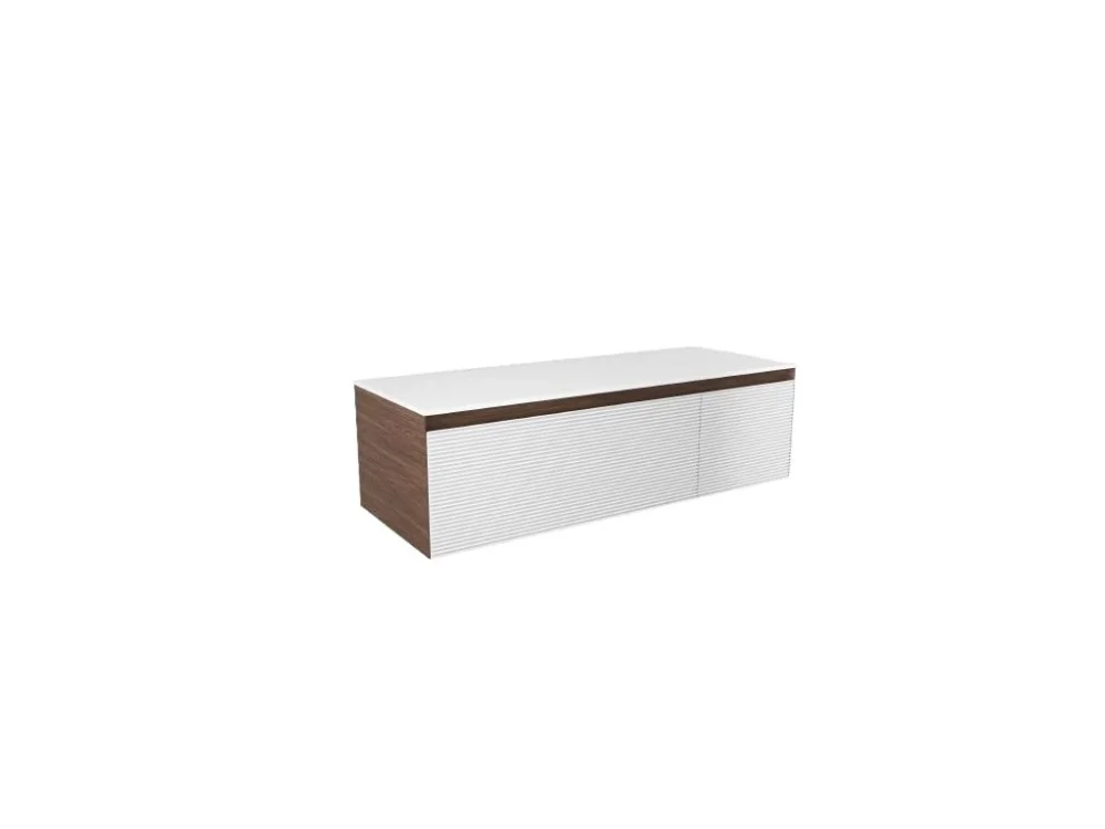 Naturel Koupelnová skříňka s krycí deskou Naturel Monza 119x30x45 cm ořech mat MONZA120WND Kup Teď