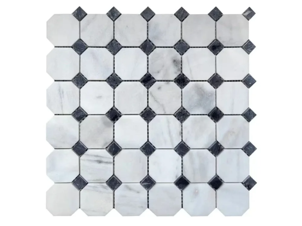 Víkendová Akce Premium Mosaic Stone Kamenná mozaika Premium Mosaic Stone calacatta 30x30 cm leštěná STMOSOCTACA