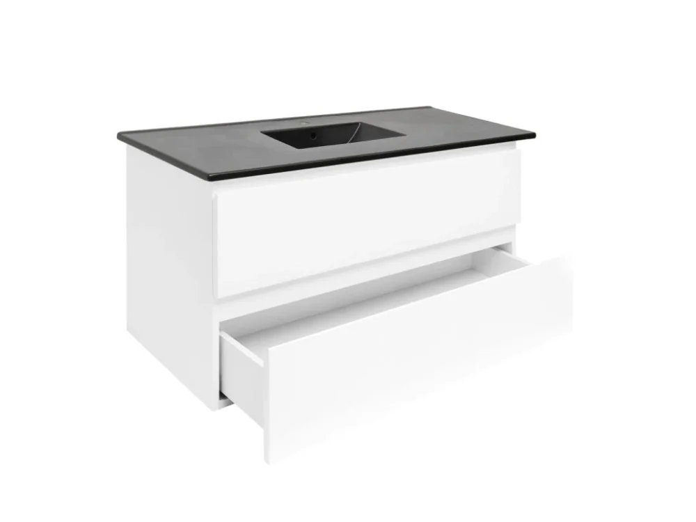 SAT Koupelnová skříňka s umyvadlem SAT B-Way 99x50x45 cm bílá lesk BWAY2100WU4B Kup Teď
